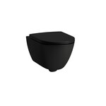 Miska WC podwieszana SILENT FLUSH RIMLESS, mocowanie EasyFit 3.0, kolor czarny matowy LAUFEN PRO X
