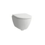 Miska WC podwieszana SILENT FLUSH RIMLESS COMPACTO, mocowanie EasyFit 3.0, kolor biały matowy LAUFEN PRO X