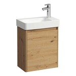Zestaw 480: PRO X umywalka H815864 biała + Szafka podumywalkowa H411232, 1 drzwi prawe 480x280x610 mm, 267 - Wild oak, LAUFEN BASE 2.0