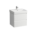 Szafka podumywalkowa 600, 2 szuflady, pasuje do umywalki PRO S H810963/ PRO X H810863, 261 - White glossy, LAUFEN BASE 2.0