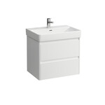 Szafka podumywalkowa 650, 2 szuflady, pasuje do umywalki PRO S H810964/ PRO X H810864, 261 - White glossy, LAUFEN BASE 2.0