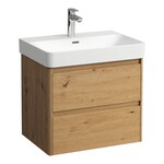 Szafka podumywalkowa 650, 2 szuflady, pasuje do umywalki PRO S H810964/ PRO X H810864, 267 - Wild oak, LAUFEN BASE 2.0