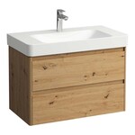 Szafka podumywalkowa 850, 2 szuflady, pasuje do umywalki PRO S H813965/ PRO X H810867, 267 - Wild oak, LAUFEN BASE 2.0