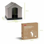 Buda dla psa grafit 95x99x99cm