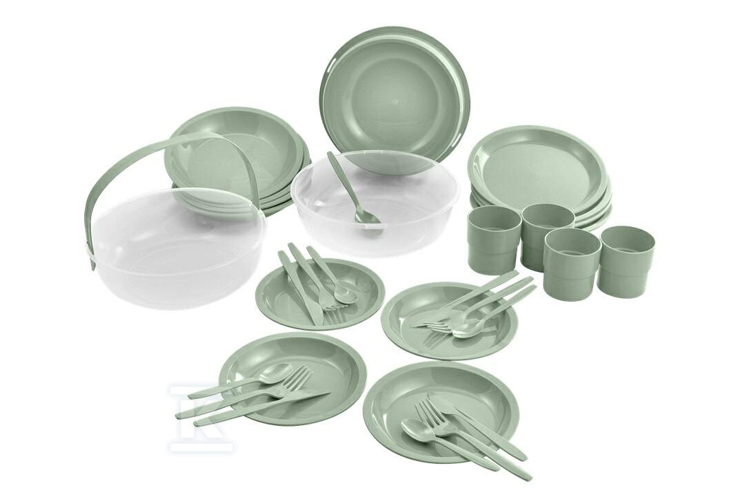 Camping set zielony 24szt - CRV262888
