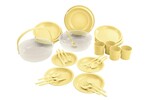 Camping set żółty 24szt