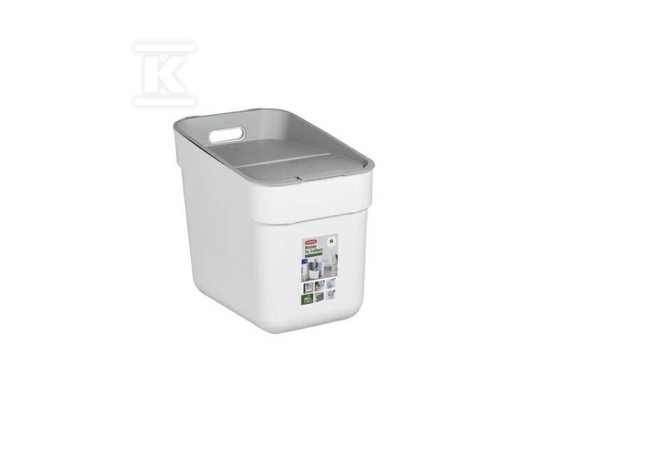Kosz do segregacji śmieci 20L biały - CRV252105