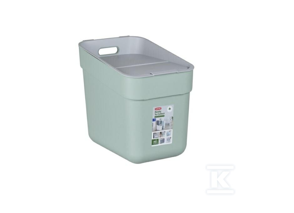 Kosz do segregacji śmieci 20L zielony - CRV251936