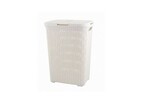 Kosz na bieliznę "NATURAL STYLE" 60L kremowy