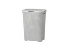 Kosz na bieliznę "NATURAL STYLE" 60L jasny szary