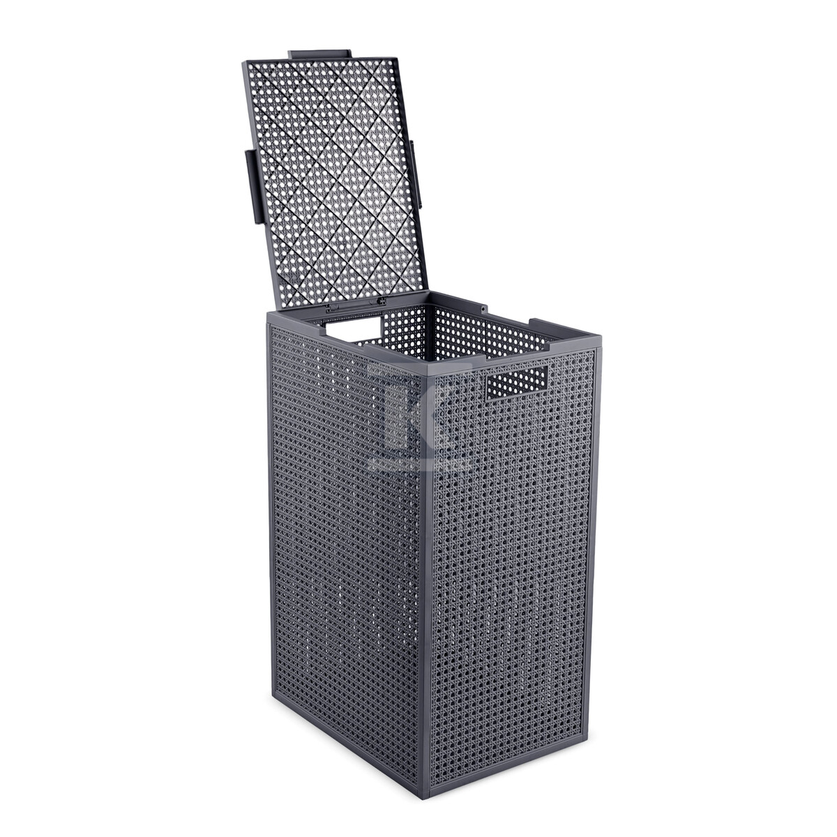 Kosz na bieliznę KAYA 60L ciemnoszary - CRV263999