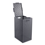 Kosz na bieliznę KAYA 60L ciemnoszary