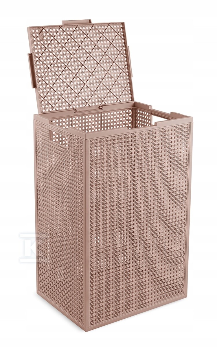 Kosz na bieliznę KAYA 60L różowy - CRV261329