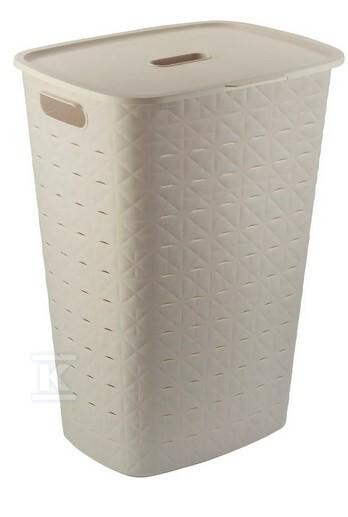 Kosz na bieliznę kremowy SOFTEX 56L - CRV258692