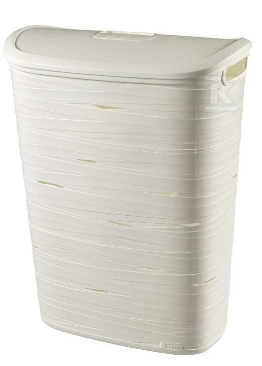 Kosz na bieliznę RIBBON 49L biały - CRV222951