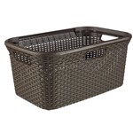 Kosz na pranie "NATURAL STYLE" 45L ciemny brąz
