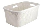Kosz na pranie "NATURAL STYLE" 45L kremowy