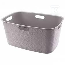 Kosz na pranie beżowy SOFTEX 45L - CRV258704