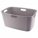 Kosz na pranie beżowy SOFTEX 45L