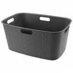 Kosz na pranie ciemny szary SOFTEX 45L
