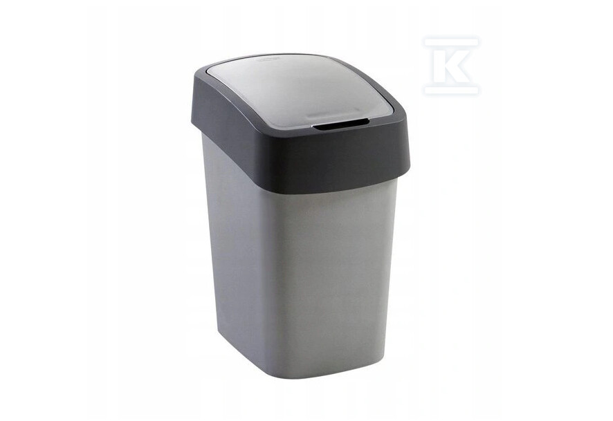 Kosz na śmieci "FLIP BIN" 25L srebrny - CRV186157