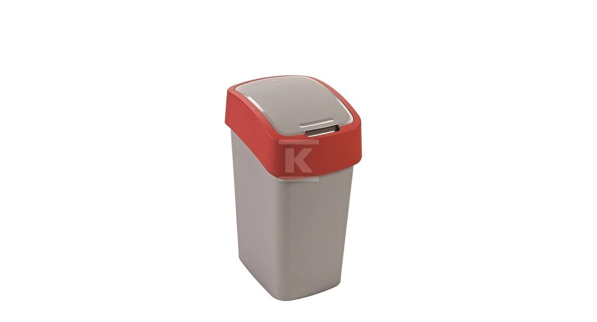 Kosz na śmieci "FLIP BIN" 50L srebrny - CRV195024
