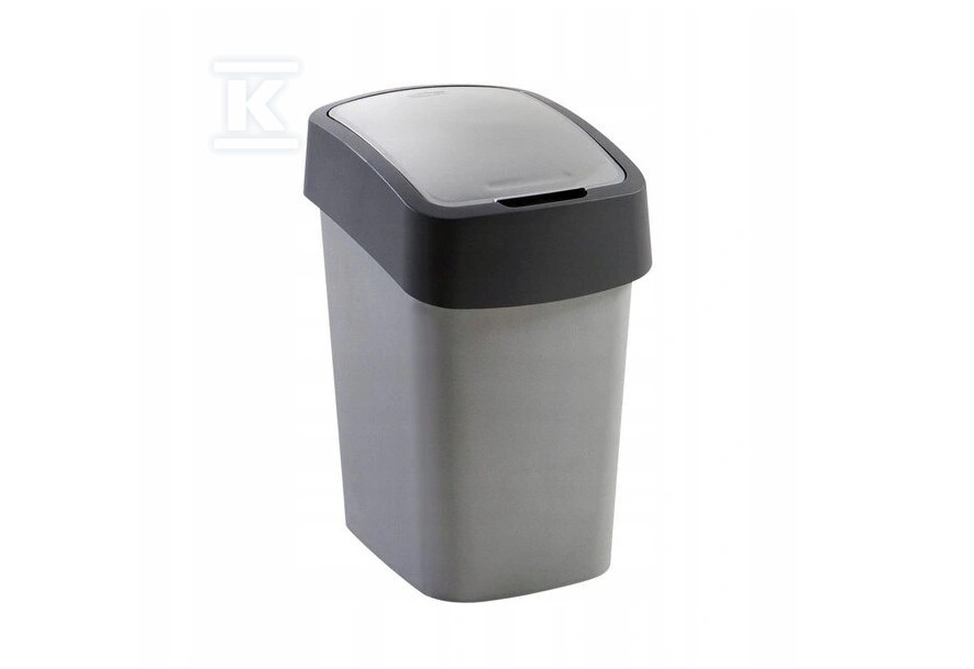 Kosz na śmieci "FLIP BIN" 50L srebrny - CRV186181
