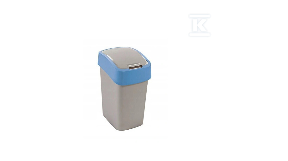 Kosz na śmieci "FLIP BIN" 50L srebrny - CRV217818