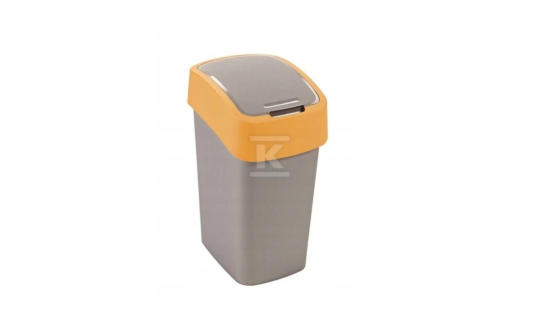 Kosz na śmieci "FLIP BIN" 50L srebrny - CRV195023