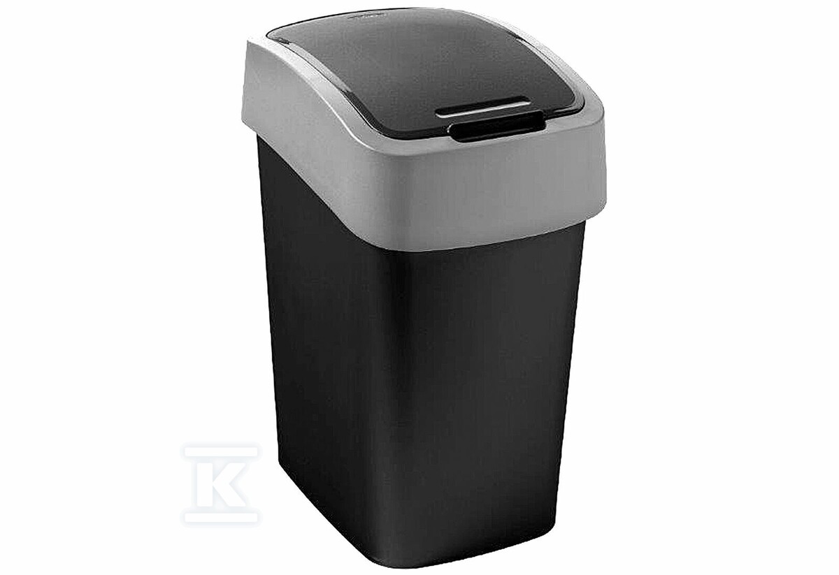 Kosz na śmieci "FLIP BIN" 9L czarny - CRV229418