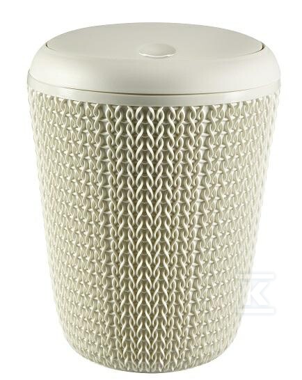Kosz na śmieci 6L KNIT 7L kremowy - CRV235057