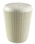Kosz na śmieci 6L KNIT 7L kremowy