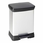 Kosz na śmieci DECO BIN 30L IML metalizowany