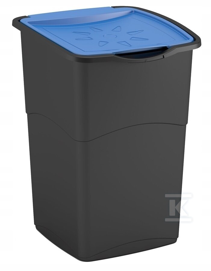 Kosz na śmieci KORAL niebieski 47L - CRV263969