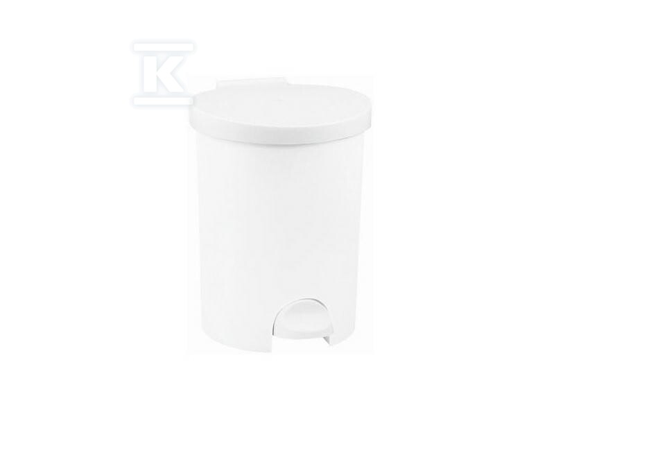 Kosz z pedałem 15L biały - CRV173195