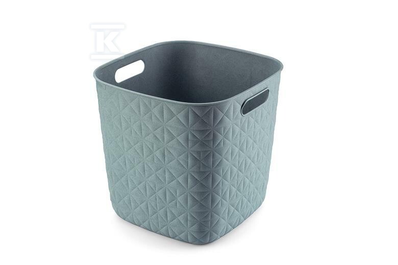 Koszyk kwadratowy turkusowy SOFTEX 15L. - CRV258712