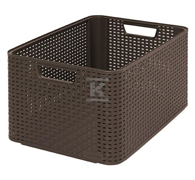 Koszyk L 30L ciemny brąz - CRV205850