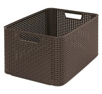 Koszyk L 30L ciemny brąz