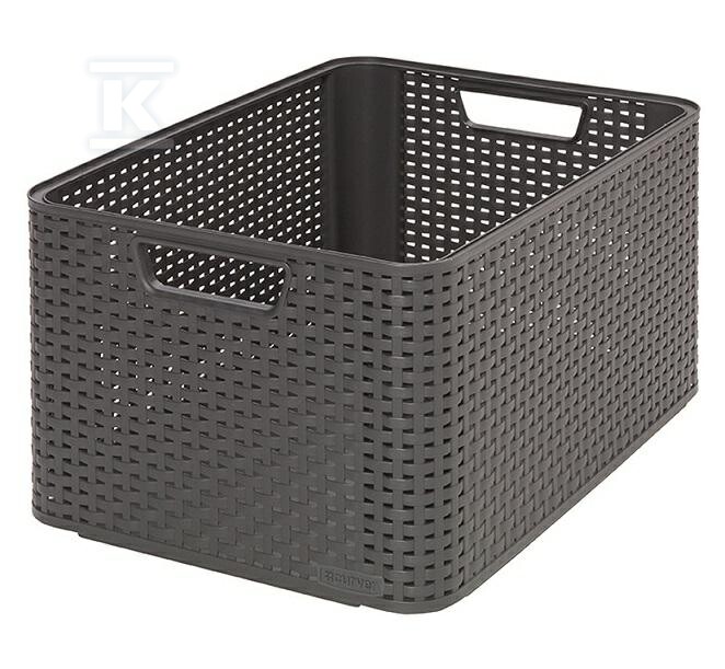 Koszyk L 30L ciemny szary - CRV205852