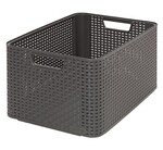 Koszyk L 30L ciemny szary
