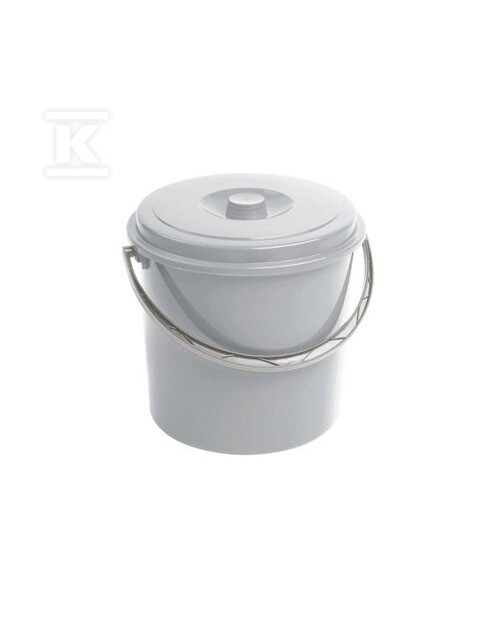 Wiadro 12L z pokrywką szare - CRV241750