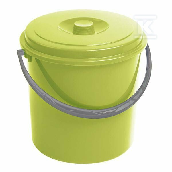 Wiadro 16L z pokrywką zielone - CRV235238