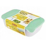 Zestaw pojemników FRESH&GO 3szt 0,5 1 2L seledynowy