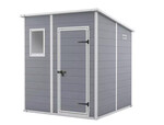 Domek ogrodowy MANOR PENT 6x6 szaro biały 183,5 x 185 x 200,5cm