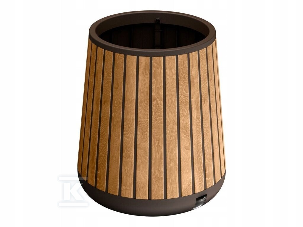 Donica ogrodowa DECO 81L stożkowa brąz - CRV261030