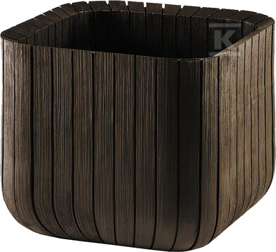 Doniczka CUBE PLANTER M whiskey brown - CRV229533
