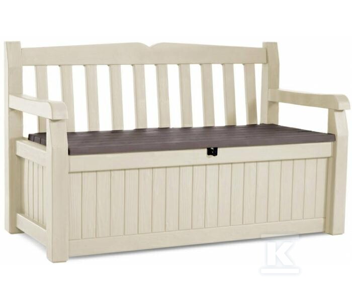 Ławka ze skrzynią 265 L creme - CRV230398