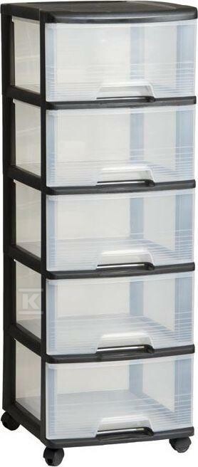 Regał na kółkach 5x20L - CRV214752