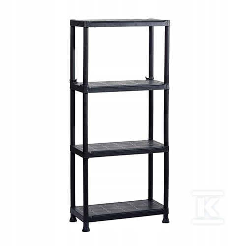 Regał plastikowy 4 półki 135 x 60 x - CRV256740