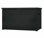 Skrzynia ogrodowa JAVA BOX RATTAN 870 L grafitowa